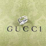 GUCCI Ring Branded Cutout G Silver925 #US 7 3/4 Silver mens Second hand