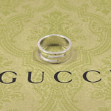 GUCCI Ring Branded Cutout G Silver925 #US 7 3/4 Silver mens Second hand