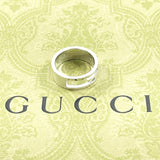 GUCCI Ring Branded Cutout G Silver925 #US 9 1/2 Silver mens Second hand