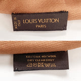 LOUIS VUITTON Stall Shoal monogram silk/wool Brown Women Used
