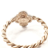CHANEL Ring Two set Camellia COCO Mark metal #10(JP Size) gold B14V Women Used