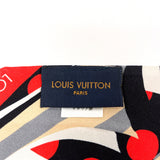 LOUIS VUITTON scarf M76187 Bando BB Pop Monogram silk Red Red Women Used