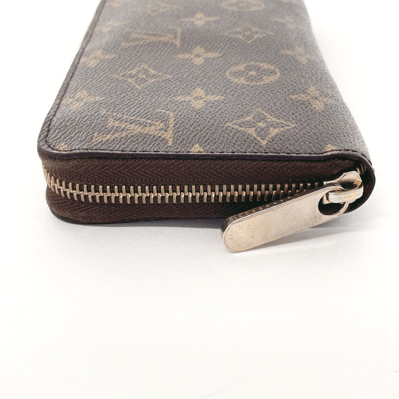 LOUIS VUITTON purse M60017 Zippy wallet Monogram canvas Brown unisex Used