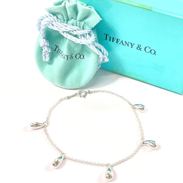 TIFFANY&Co. bracelet Teardrop 5P Elsa Peretti Silver925 Silver Women Used