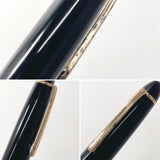 MONTBLANC fountain pen Meisterstück 146 Synthetic resin/K14 Gold Black unisex Used