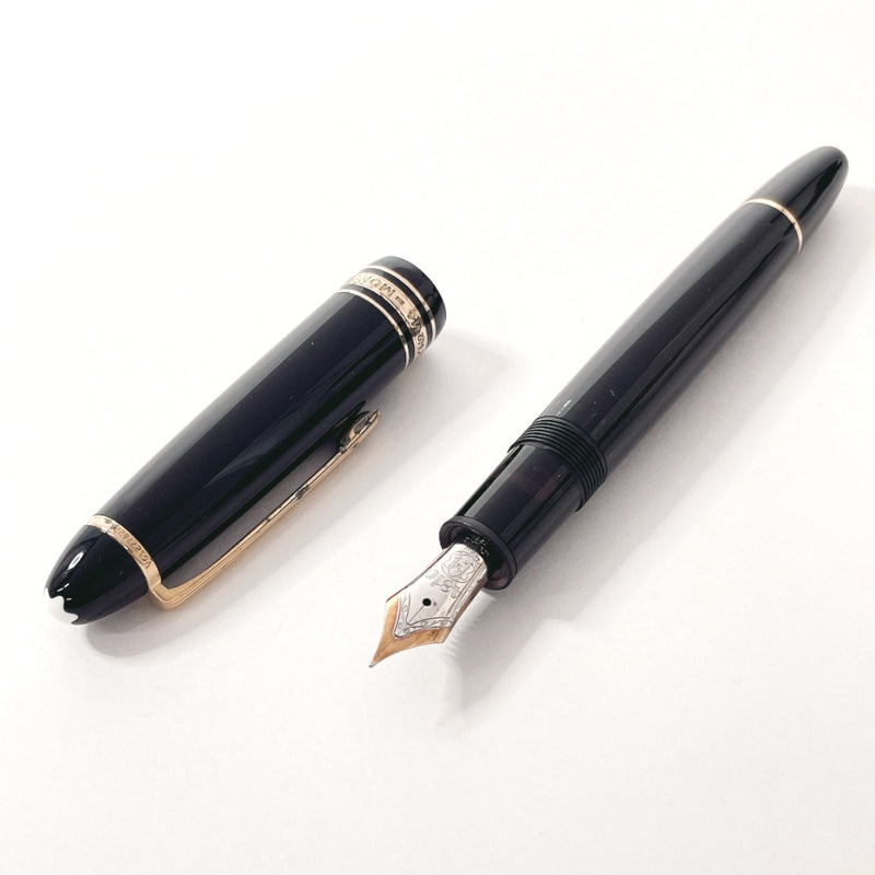 MONTBLANC fountain pen Meisterstück 146 Synthetic resin/K14 Gold Black unisex Used