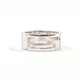 GUCCI Ring Branded Cutout G Silver925 #US 6 3/4 Silver unisex Second hand