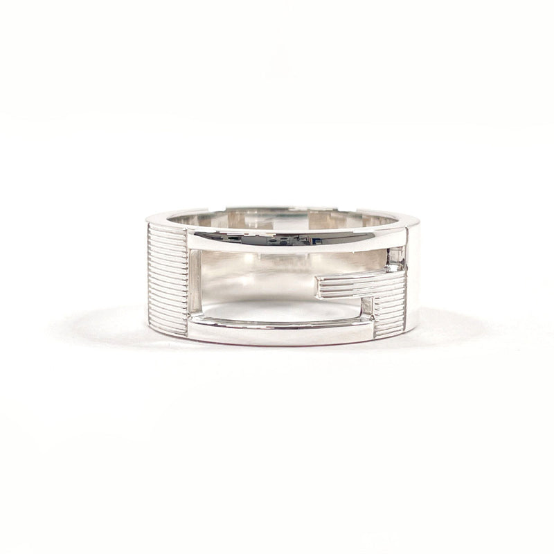 GUCCI Ring Branded Cutout G Silver925 #US 6 3/4 Silver unisex Second hand
