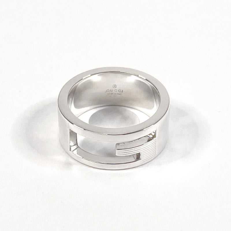 GUCCI Ring Branded Cutout G Silver925 #9.5(JP Size) Silver Women Used