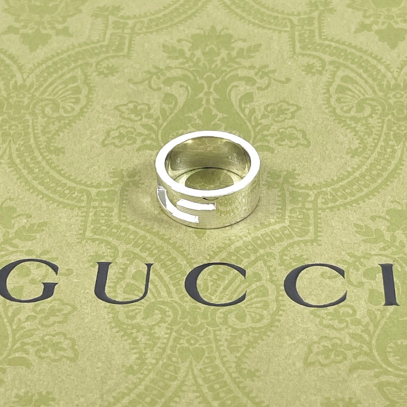 GUCCI Ring Branded Cutout G Silver925 #9.5(JP Size) Silver Women Used