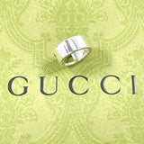 GUCCI Ring Branded Cutout G Silver925 #US 5 Silver Women Second hand