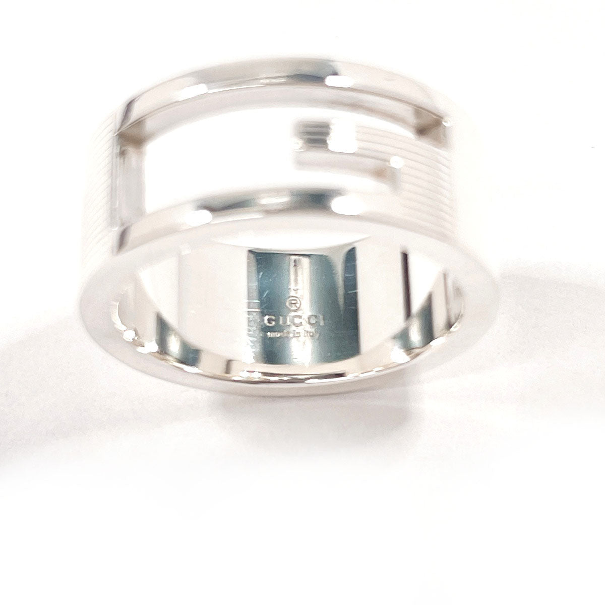 GUCCI Ring Branded Cutout G Silver925 #US 5 Silver Women