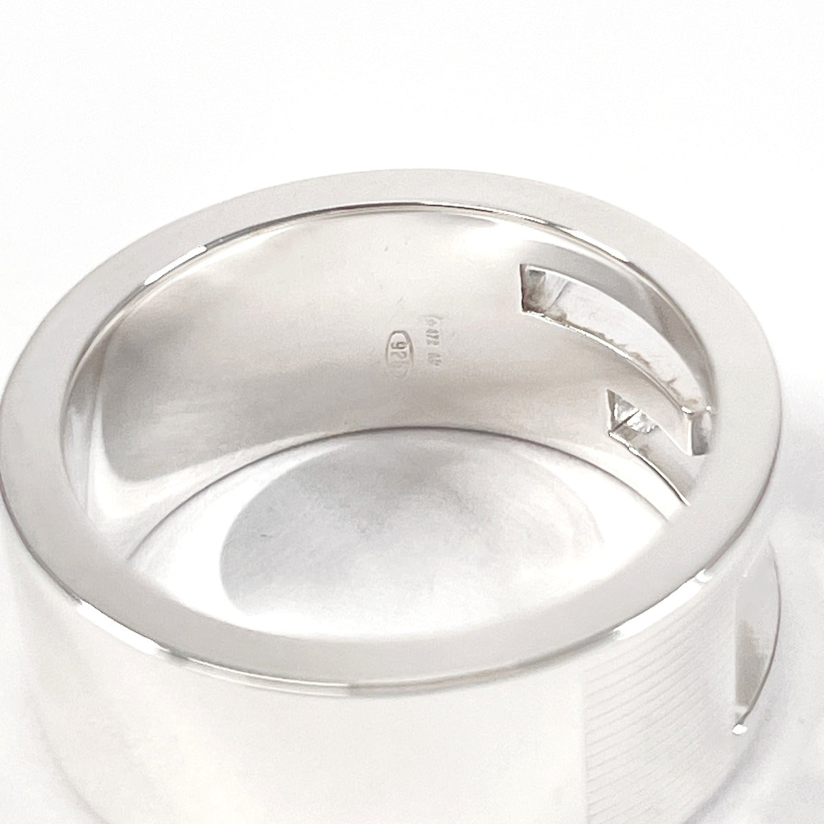 GUCCI Ring Branded Cutout G Silver925 #US 5 Silver Women