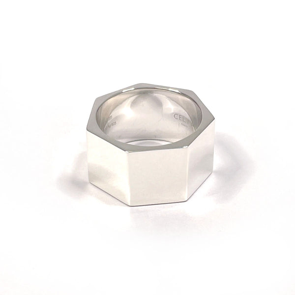 CELINE Ring Heritage Heptagon Silver925 #17(JP Size) Silver mens Used