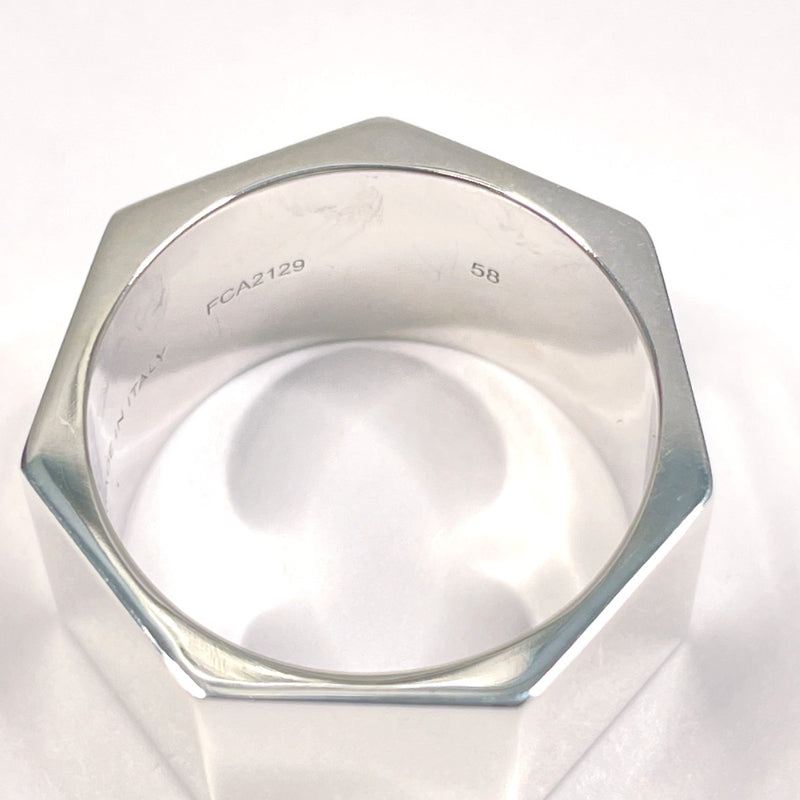 CELINE Ring Heritage Heptagon Silver925 #17(JP Size) Silver mens Used