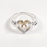 TIFFANY&Co. Ring Heart ribbon Silver925/K18 yellow gold #9.5(JP Size) Silver Silver Women Used