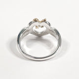 TIFFANY&Co. Ring Heart ribbon Silver925/K18 yellow gold #9.5(JP Size) Silver Silver Women Used