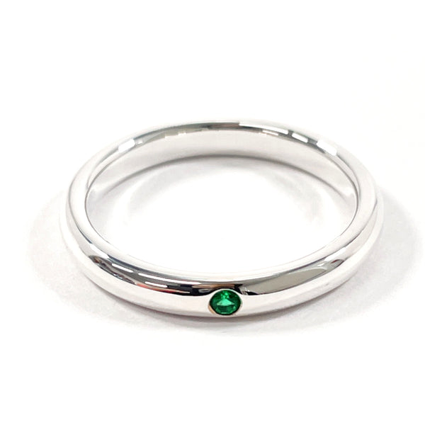 TIFFANY&Co. Ring Stacking band Elsa Peretti Silver925/Emerald #11.5(JP Size) Silver Women Used