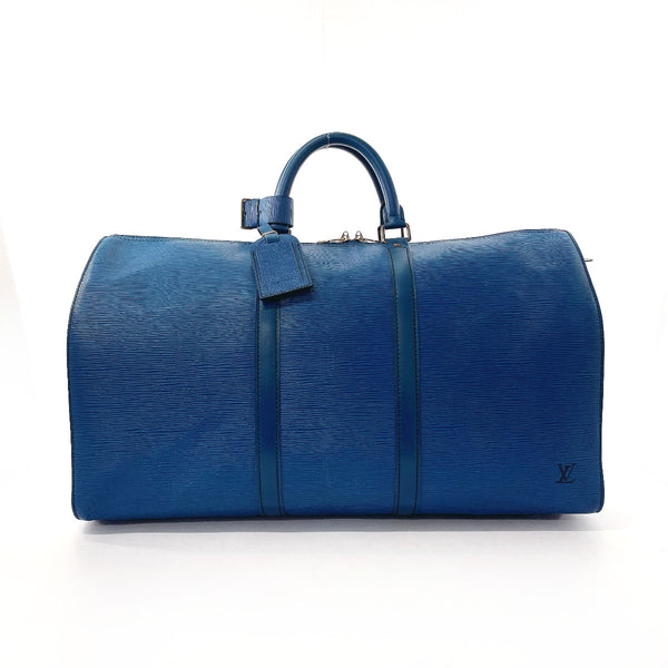 LOUIS VUITTON Boston bag M42965 Keepall 50 Epi Leather blue blue unisex Used