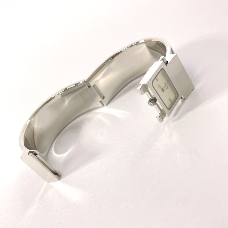 HERMES Watches LO1.210 Location Bangle watch Stainless Steel/Pottery Silver Silver Women Used