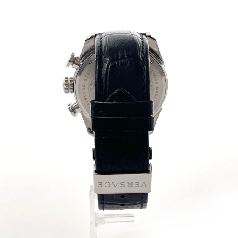 VERSACE Watches VEDB Stainless Steel/leather Black mens Used