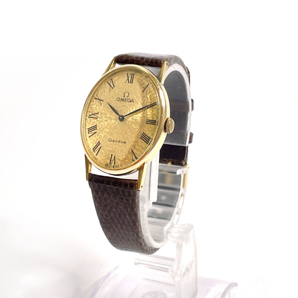 OMEGA Watches Geneva Gold Plated/leather gold gold Women Used