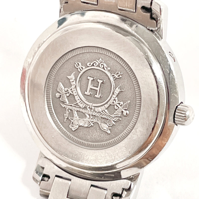 HERMES Watches CL4.210 Clipper Stainless Steel/Stainless Steel Silver Silver Women Used