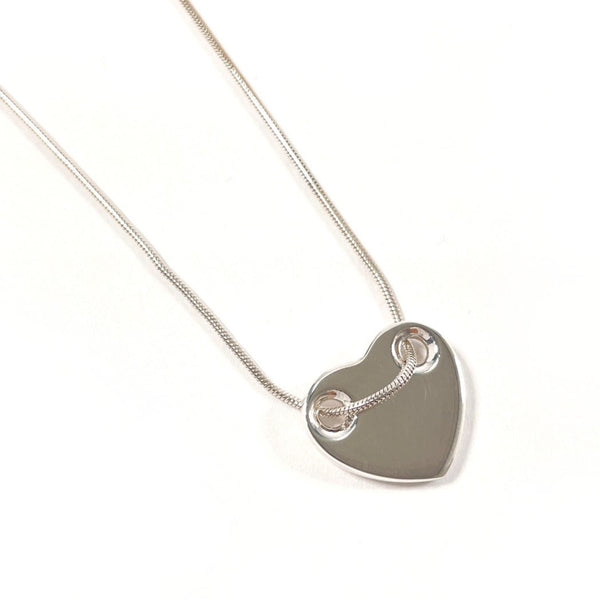 TIFFANY&Co. Necklace Heart plate Silver925 Silver Women Second hand