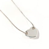 TIFFANY & CO. Necklace Heart plate Sterling Silver 925 Women vintage