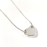 TIFFANY&Co. Necklace Heart plate Silver925 Silver Women Second hand