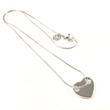 TIFFANY&Co. Necklace Heart plate Silver925 Silver Women Second hand