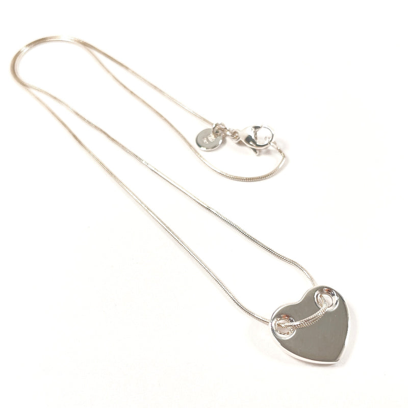 TIFFANY&Co. Necklace Heart plate Silver925 Silver Women Second hand