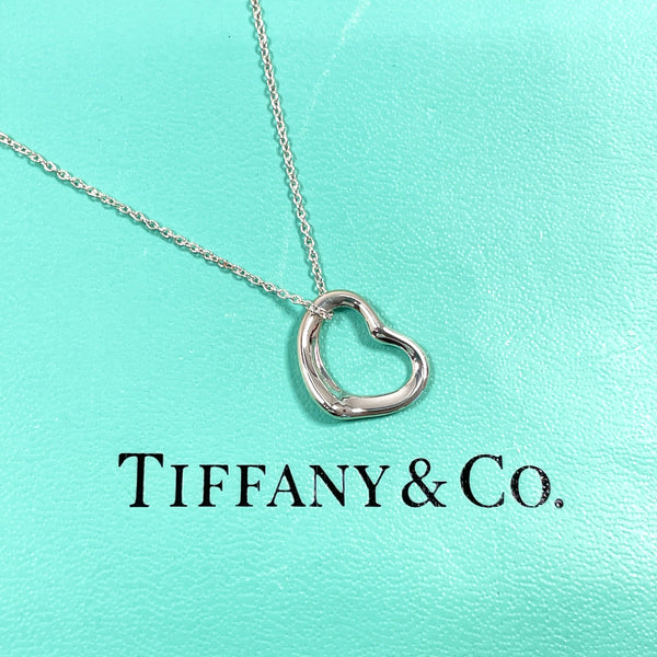 TIFFANY&Co. Necklace Open heart Elsa Peretti Silver925 Silver Women Second hand