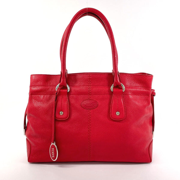 TOD’S Tote Bag leather Red Women Used