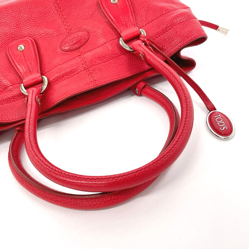 TOD’S Tote Bag leather Red Women Used