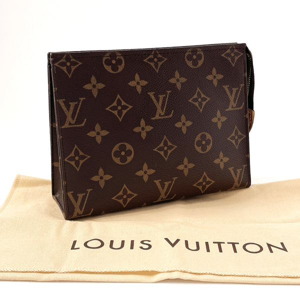 LOUIS VUITTON Pouch M47544 Posh Toilette 19 Monogram canvas Brown Women Used