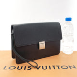 LOUIS VUITTON business bag M30782 Selenga Taiga Black Black mens Used