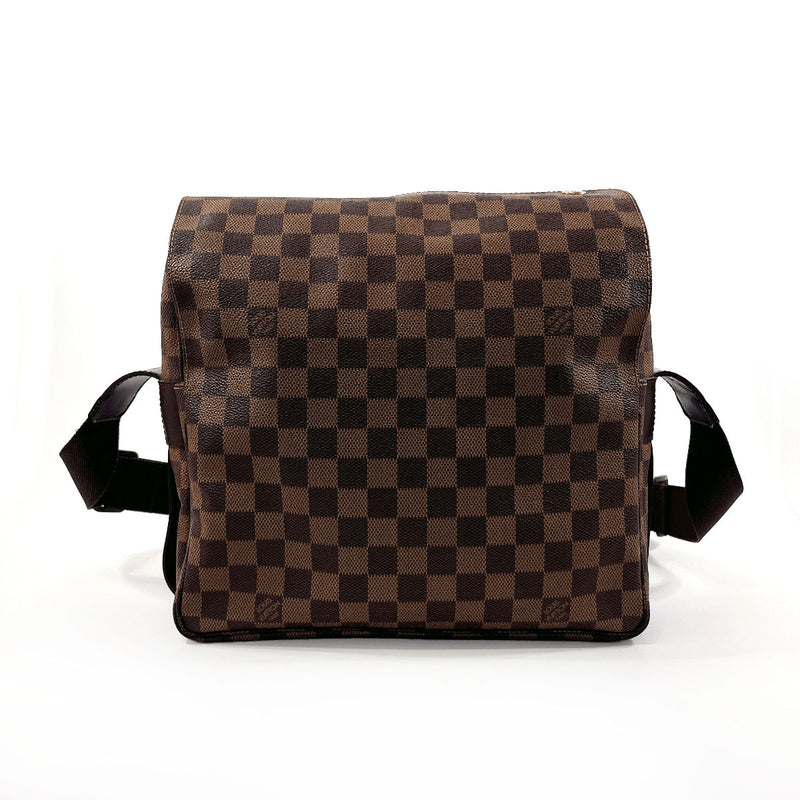 LOUIS VUITTON Shoulder Bag N45255 Naviglio Damier canvas Brown mens Used