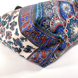 ETRO Shoulder Bag Paisley Tassel Nylon/leather blue Women Used