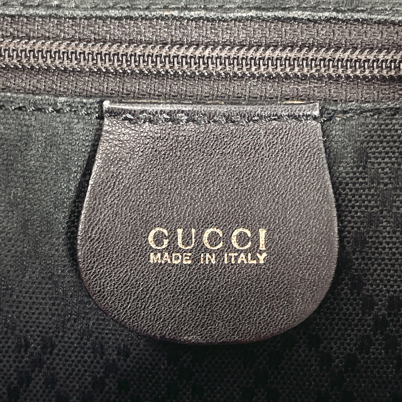 GUCCI Backpack Daypack 003・58・0016 Bamboo leather Black Women Used