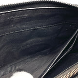 BOTTEGAVENETA purse Intrecciato Zip Around leather Black mens Used