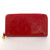 LOUIS VUITTON purse M91981 Zippy wallet Monogram Vernis Red Women Used