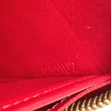 LOUIS VUITTON purse M91981 Zippy wallet Monogram Vernis Red Women Used