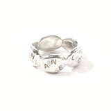 CHANEL Ring logo Silver925 #11(JP Size) Silver Women Used