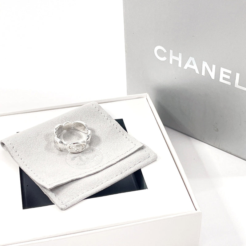 CHANEL Ring logo Silver925 #11(JP Size) Silver Women Used