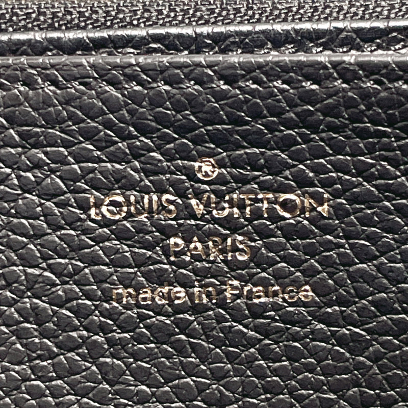 LOUIS VUITTON purse M61864 Zippy wallet Monogram Empreinte Black Black unisex Used