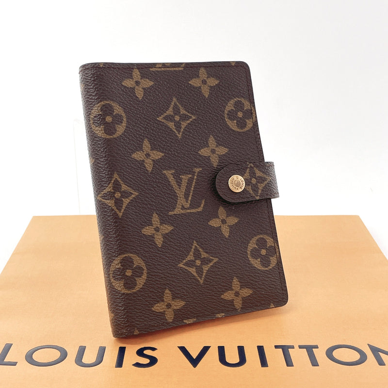 LOUIS VUITTON Notebook cover R20005 Agenda PM Monogram canvas Brown unisex Used