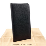 LOUIS VUITTON Bill Compartment M32662 Portefeuille Ron Taiga Black Black mens Used