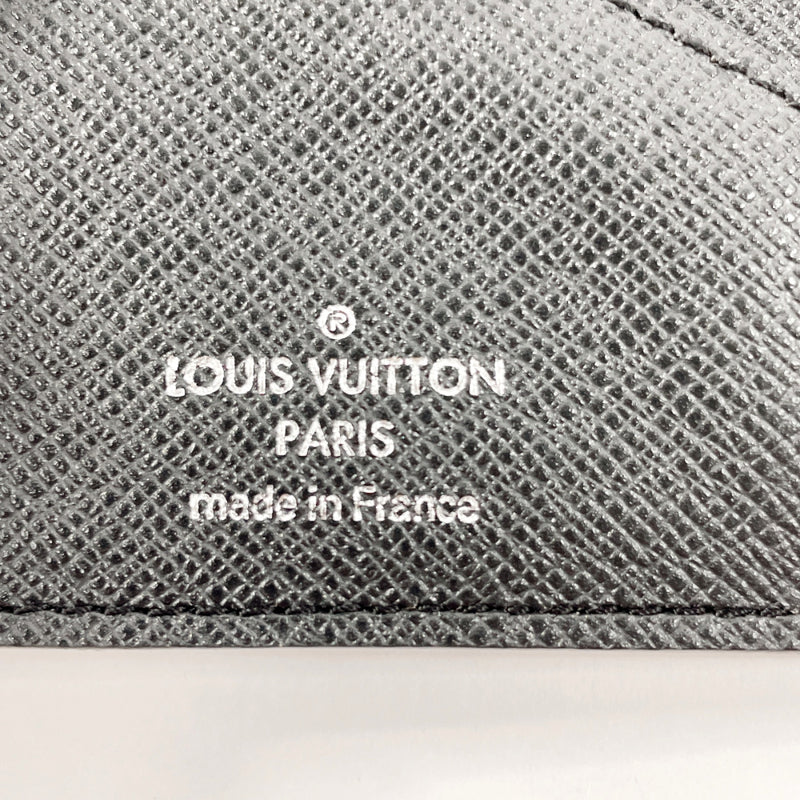 LOUIS VUITTON Bill Compartment M32662 Portefeuille Ron Taiga Black Black mens Used