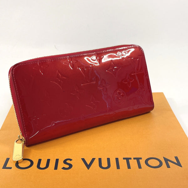 LOUIS VUITTON purse M91732 Zippy wallet Monogram Vernis Red Red Women Used